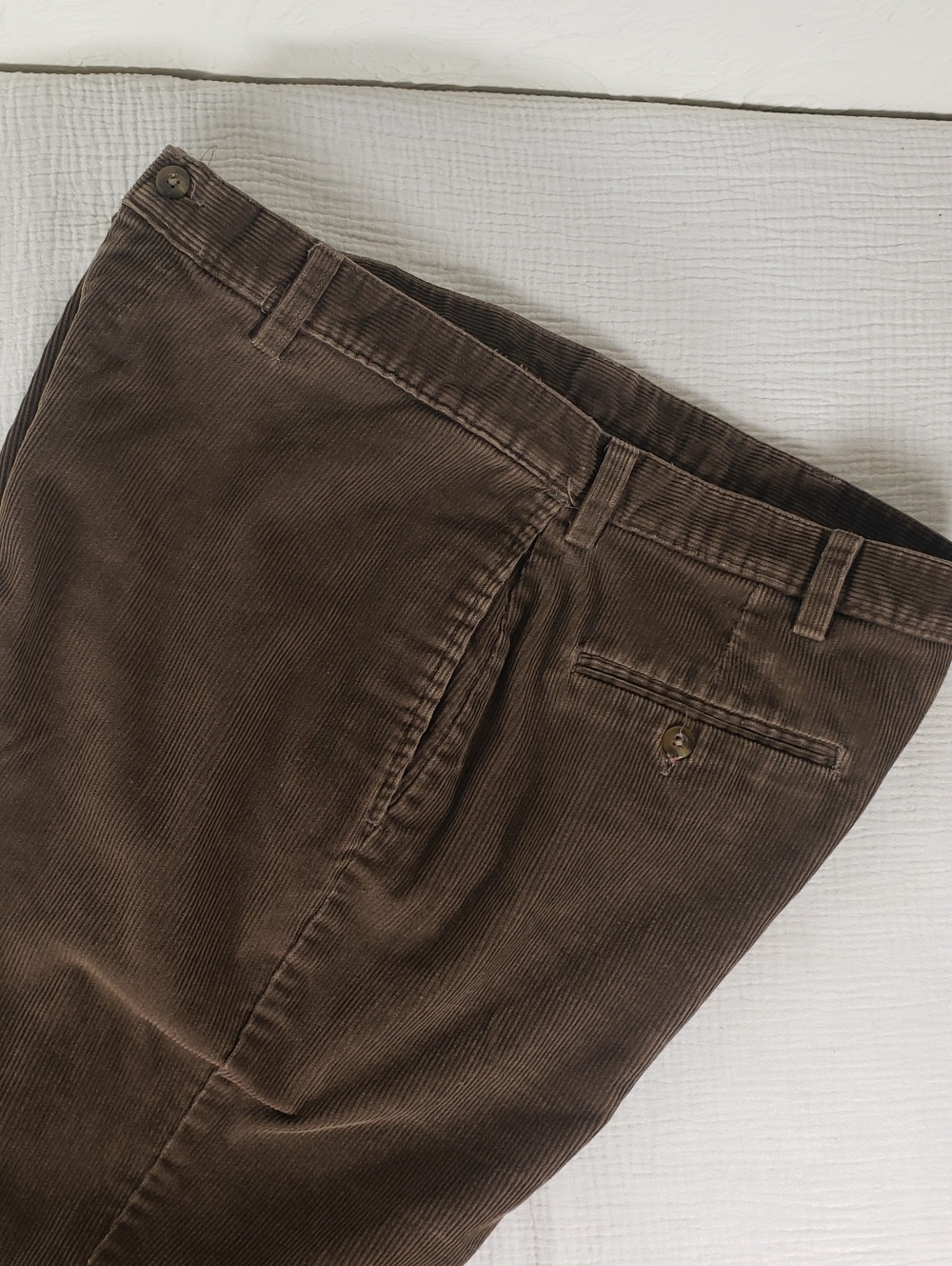 Haggar Men's Corduroy Pants in Brown 38/30